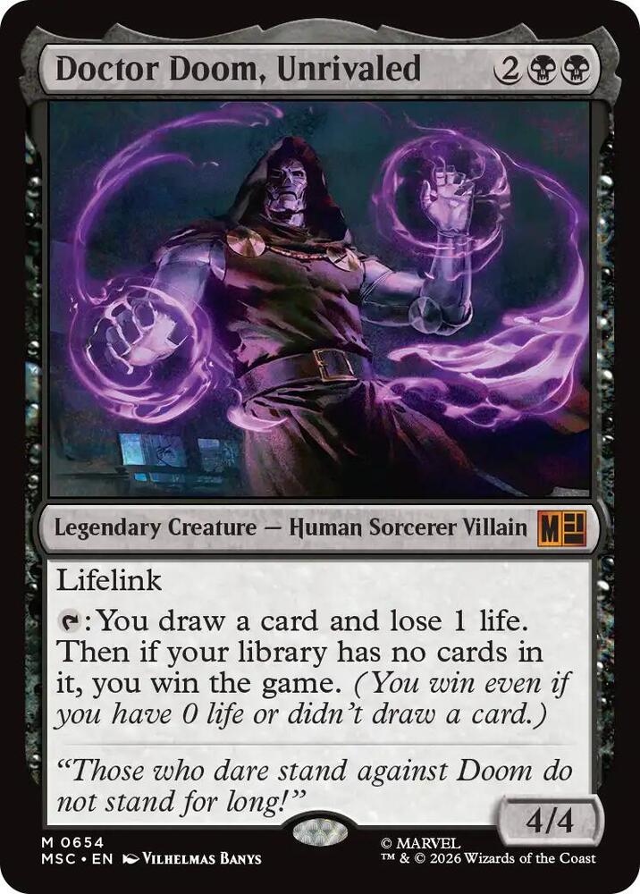 Magic: The Gathering: Doctor Doom, Unrivaled - Commander: Marvel Super Heroes - VGMX