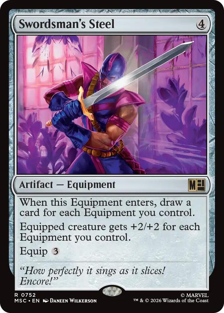 Magic: The Gathering: Swordsman's Steel - Commander: Marvel Super Heroes - VGMX