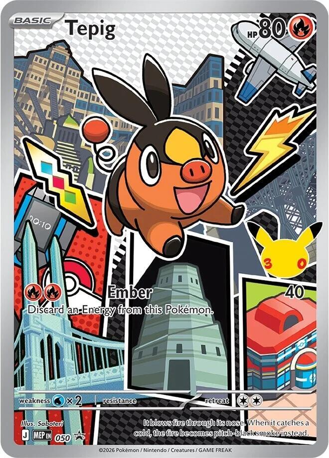 Pokémon: Tepig - 050 - ME: Mega Evolution Promo - VGMX