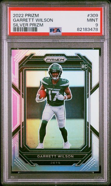 2022 Panini Prizm - Garrett Wilson - Silver Prizm - PSA 9 - VGMX