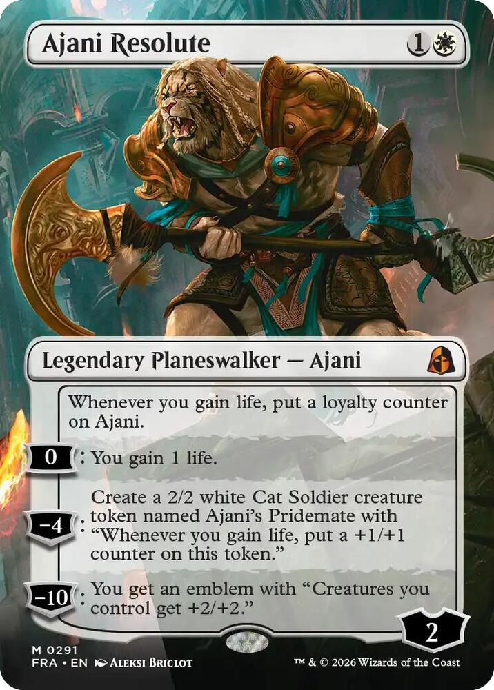 Magic: The Gathering: Ajani Resolute (Borderless) - Reality Fracture - VGMX