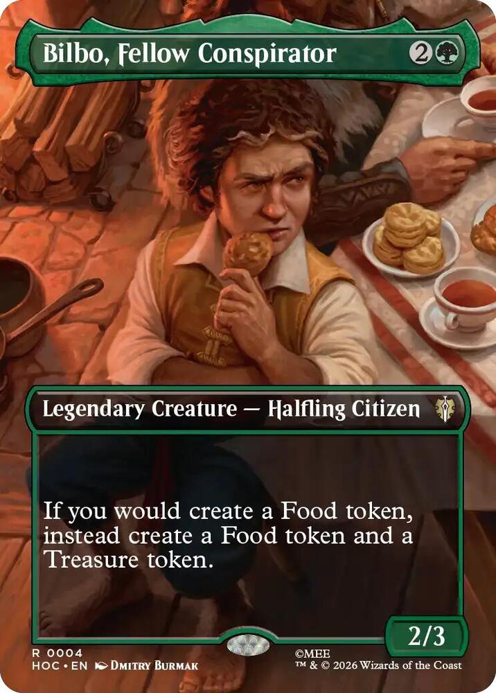 Magic: The Gathering: Bilbo, Fellow Conspirator (Borderless) - The Hobbit: Eternal-Legal - VGMX