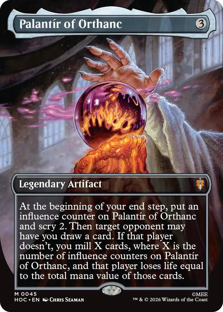 Magic: The Gathering: Palantir of Orthanc (Borderless) - The Hobbit: Eternal-Legal - VGMX