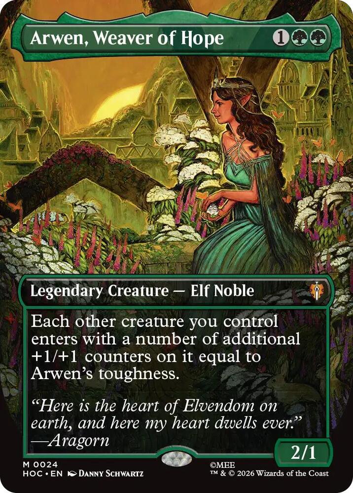 Magic: The Gathering: Arwen, Weaver of Hope (Borderless) - The Hobbit: Eternal-Legal - VGMX