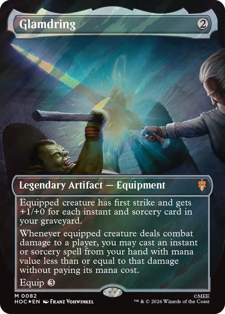 Magic: The Gathering: Glamdring (Borderless) (Surge Foil) - The Hobbit: Eternal-Legal - VGMX