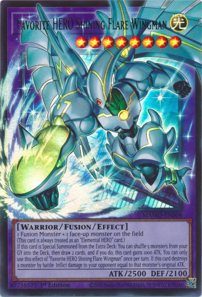 Yu-Gi-Oh!: Favorite HERO Shining Flare Wingman (Extended Art ...