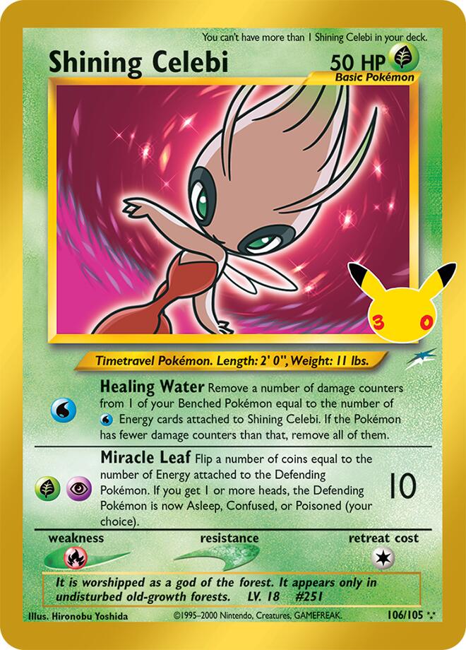 Pokémon: Shining Celebi - ME: 30th Celebration Classic Collection - VGMX