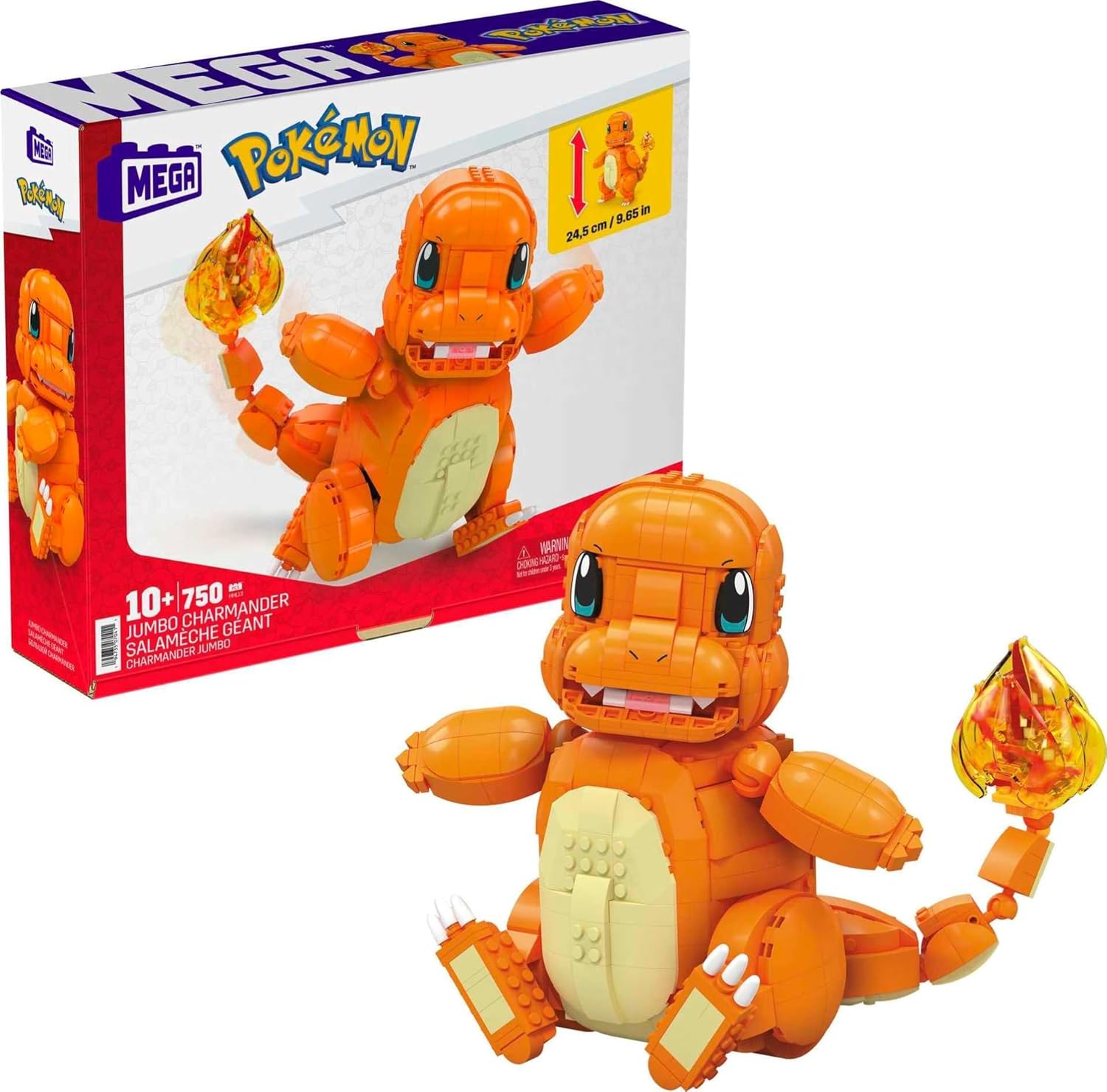MEGA Pokémon Jumbo Charmander Building Set - VGMX