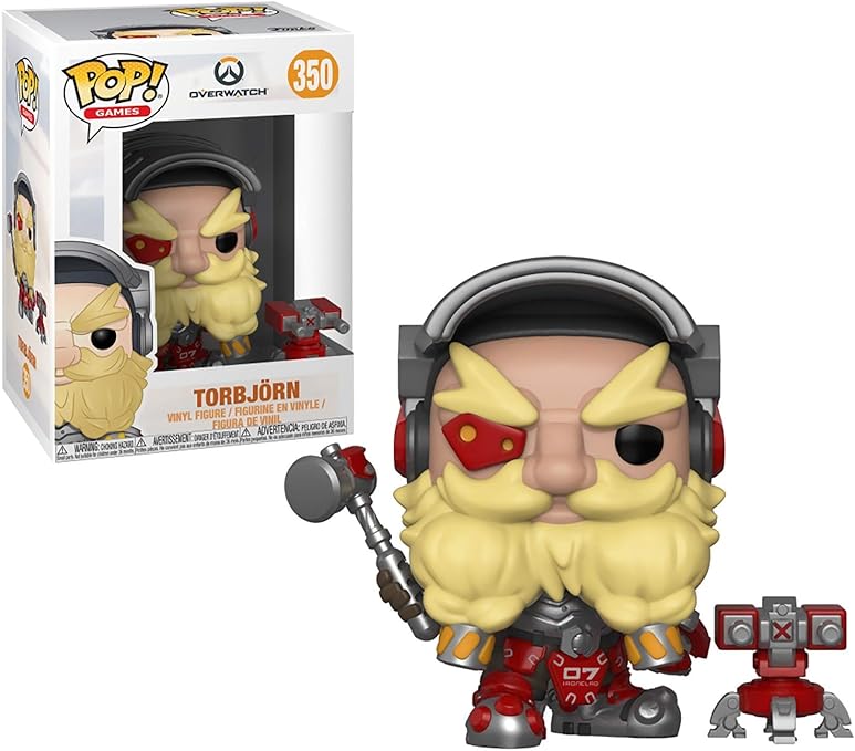 Funko Pop Games: Overwatch - Torbjörn Collectible Figure, Multicolor