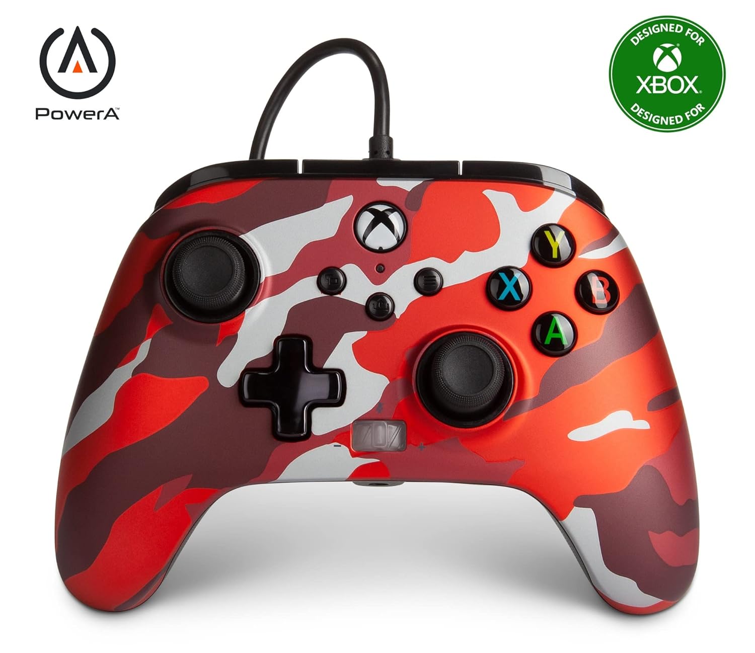 PowerA - Enhanced Wired Controller - Camo Red - Xbox Series