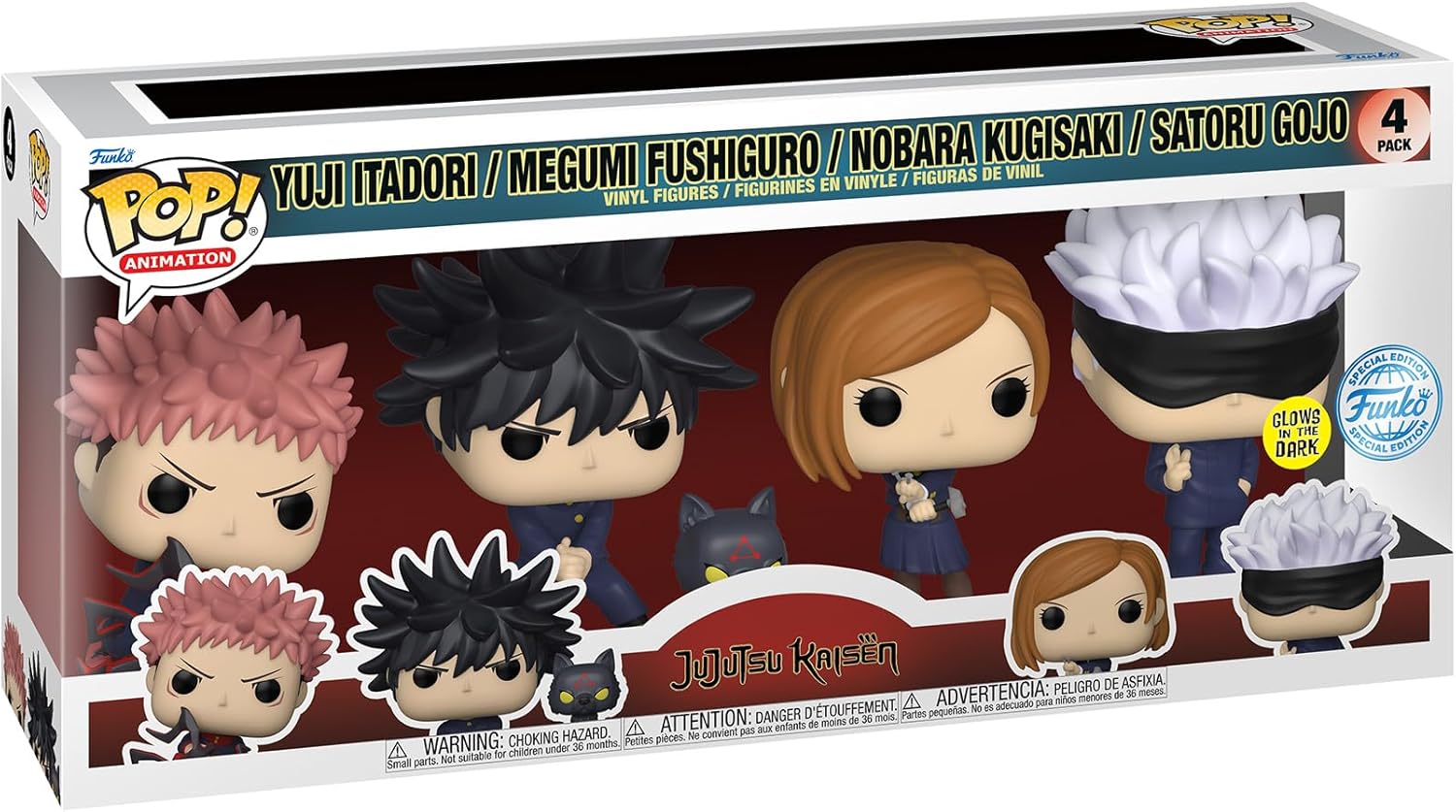 Funko Jujutsu Kaisen - US Exclusive Pop! Vinyl 4-Pack