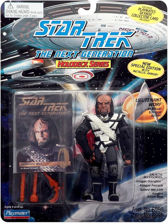 Star Trek: The Next Generation| Lieutenant Worf (Ritual Klingon Attire) Uniform Action Figure - VGMX