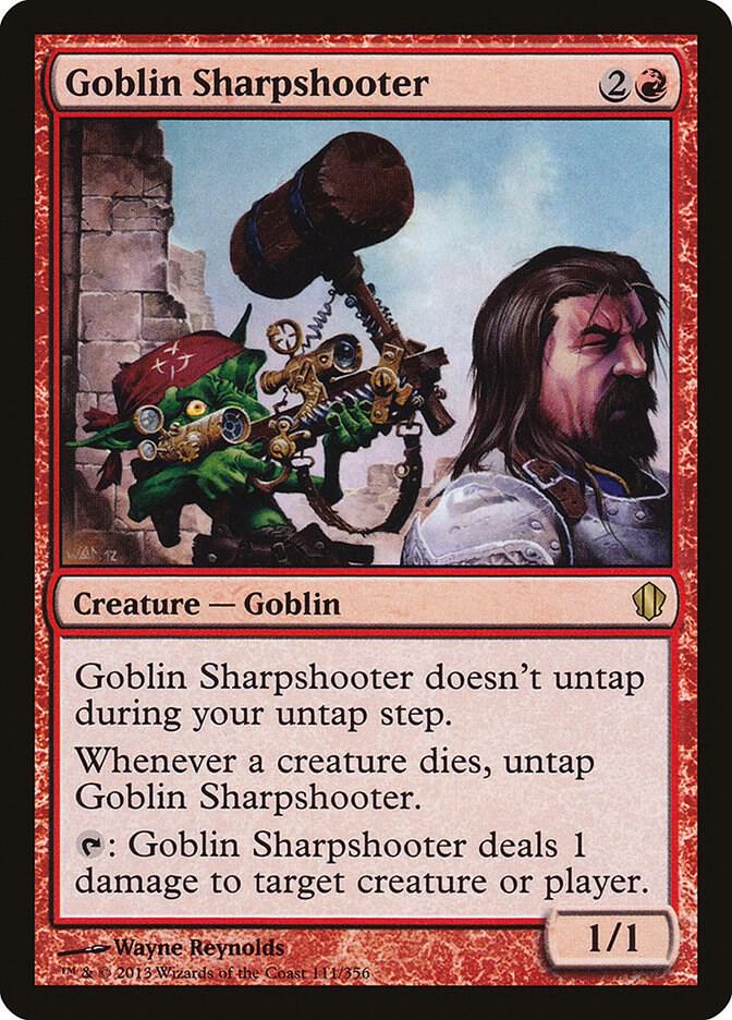 Magic: The Gathering: Goblin Sharpshooter - Commander 2013 - VGMX