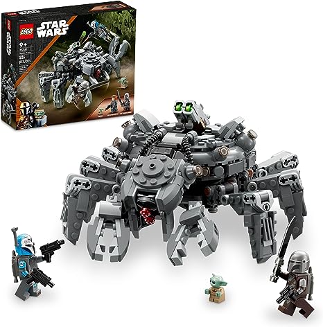 LEGO Star Wars Spider Tank 75361, Building Toy Mech from The Mandalorian Season 3