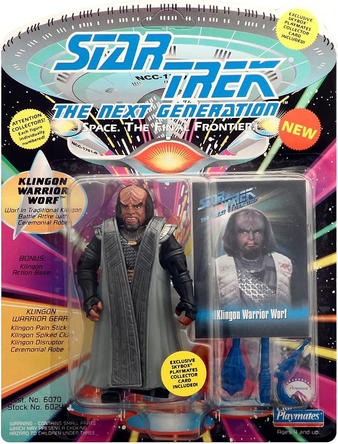 Star Trek: The Next Generation| Klingon Warrior Worf Action Figure - VGMX