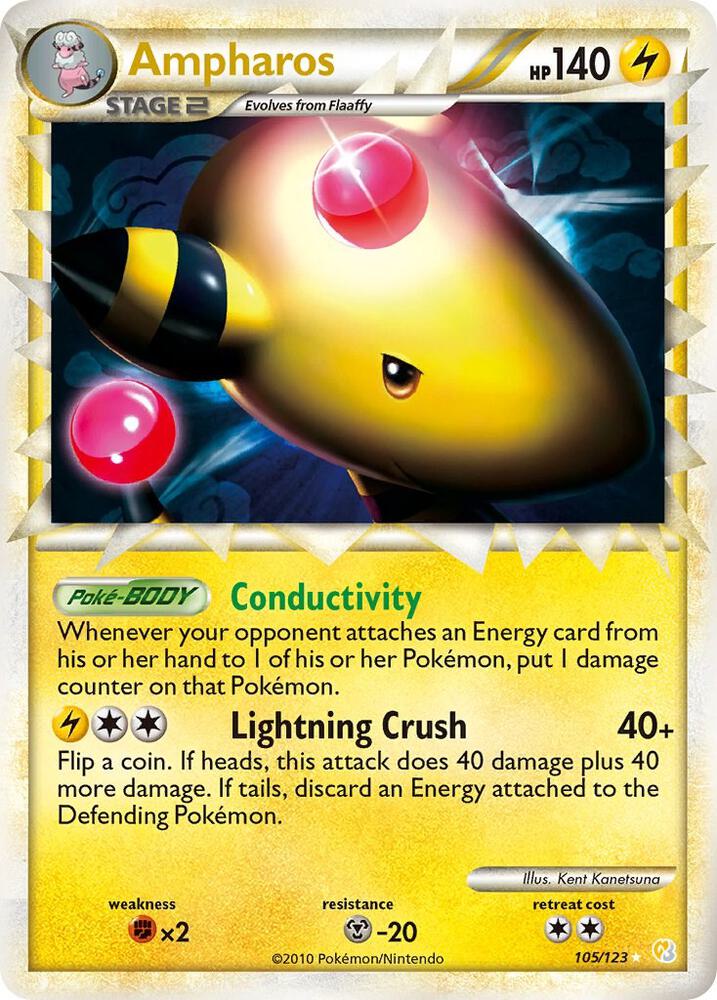 Ampharos (Prime) - 105/123 - HeartGold SoulSilver