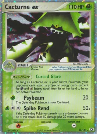 Cacturne ex - Emerald (EM) - MP