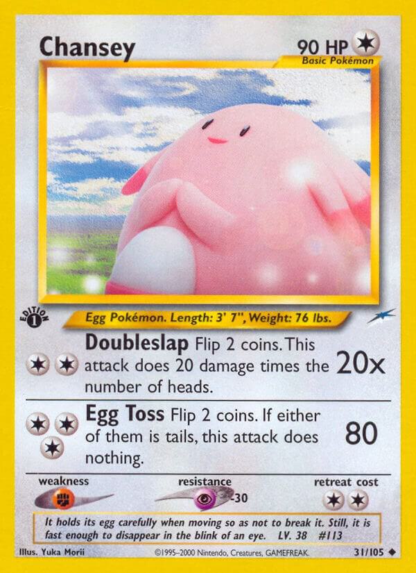 Pokémon: Chansey - 31/105 - Neo Destiny 1st Edition