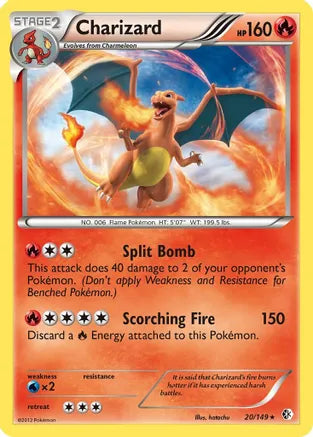 Reverse Holo Charizard - Boundaries Crossed (BCR)