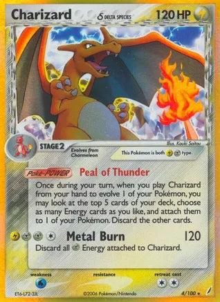 Reverse Holo Charizard (Delta Species) - Crystal Guardians (CG)