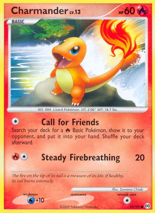 Pokémon: Charmander (Rev. Foil) - 59/99 - Arceus - VGMX