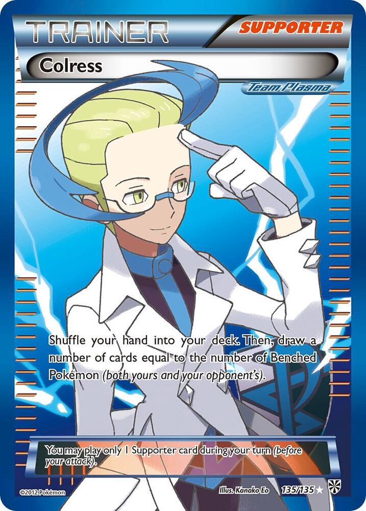 Pokémon: Colress (Team Plasma) (135 Full Art) - Plasma Storm - VGMX