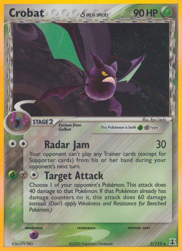 Pokémon: Crobat (Delta Species) - 2/113 - EX Delta Species - VGMX
