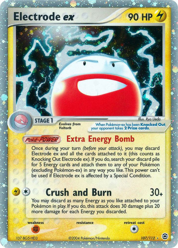 Pokemon: Electrode ex 107/112 - FireRed & LeafGreen - VGMX
