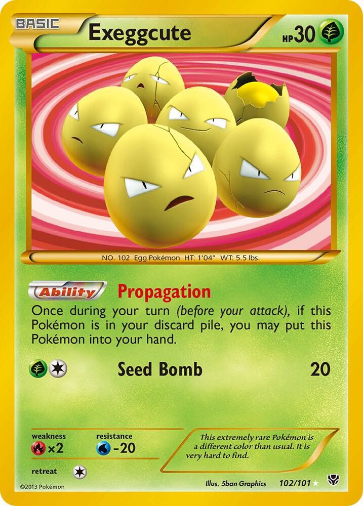 Pokemon: Exeggcute 102/101 - Plasma Blast - VGMX