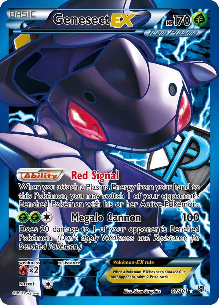 Genesect EX (Team Plasma) (97 Full Art) - Plasma Blast