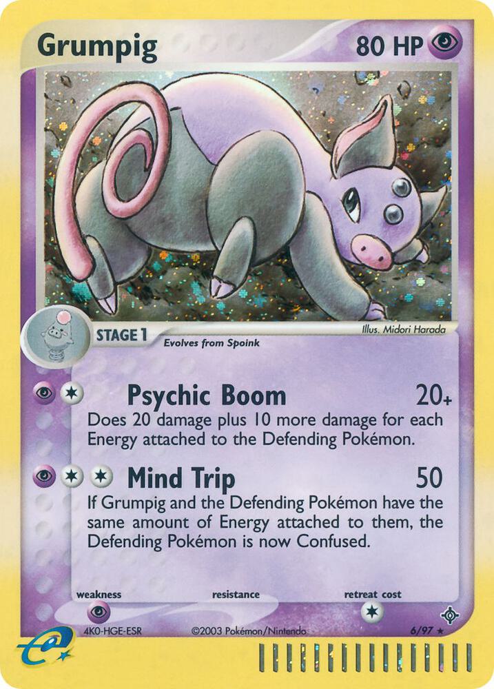 Pokémon: Grumpig - 6/97 - Dragon - VGMX