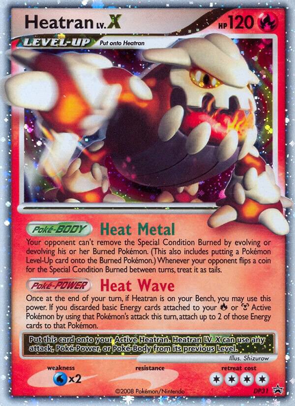 Pokémon: Heatran LV.X - DP31 - Diamond and Pearl Promos - VGMX