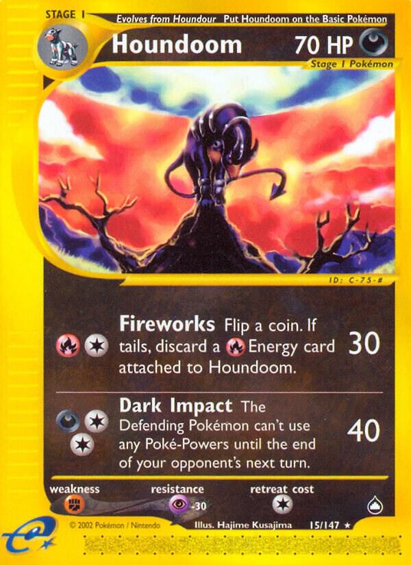 Pokémon: Houndoom - 15/147 - Aquapolis - VGMX