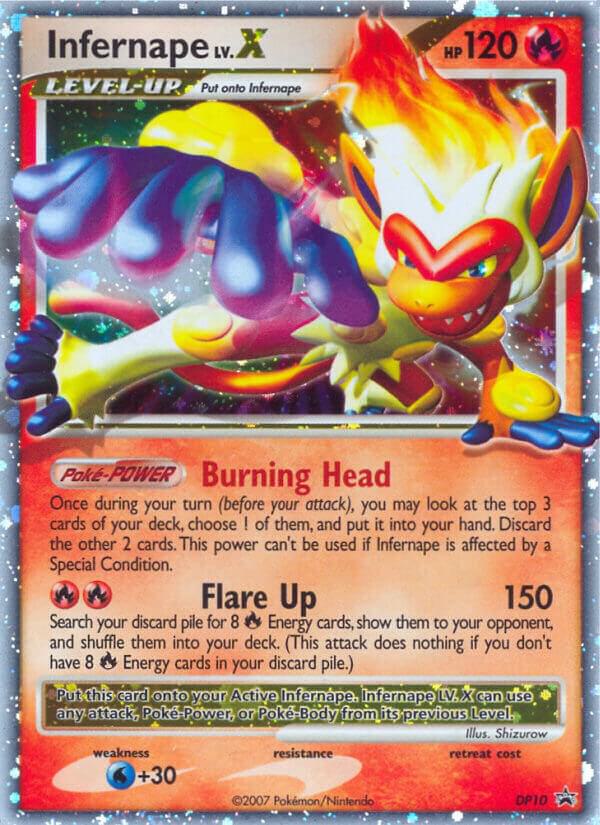 Pokémon: Infernape LV.X - DP10 - Diamond and Pearl Promos - VGMX