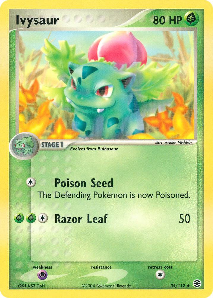 Pokemon: Ivysaur (Rev Foil) - 35/112 - FireRed & LeafGreen - VGMX
