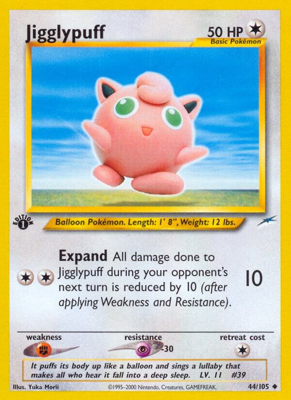 Pokémon: Jigglypuff - 44/105 - Neo Destiny 1st Edition