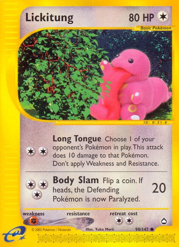 Pokémon: Lickitung - 90/147 - Aquapolis - VGMX