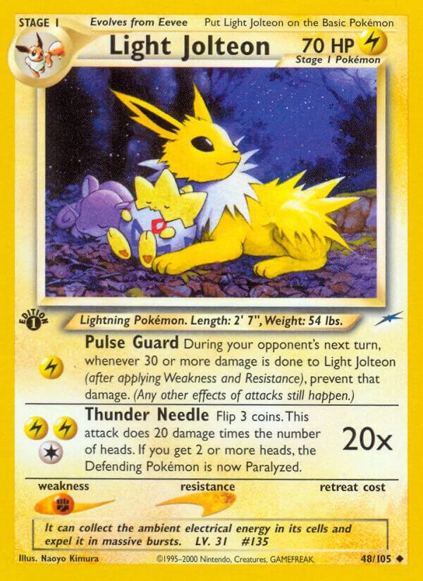 Pokémon: Light Jolteon - 48/105 - Neo Destiny 1st Edition