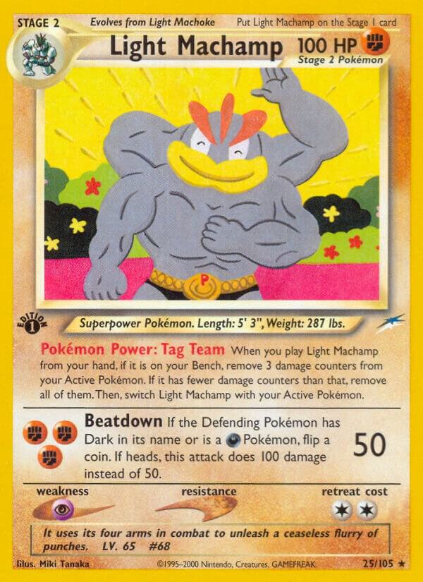 Pokémon: Light Machamp - 25/105 - Neo Destiny 1st Edition