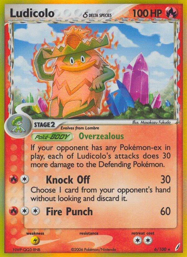 Pokemon: Ludicolo (Delta Species) - 4/100 - Crystal Guardians - VGMX