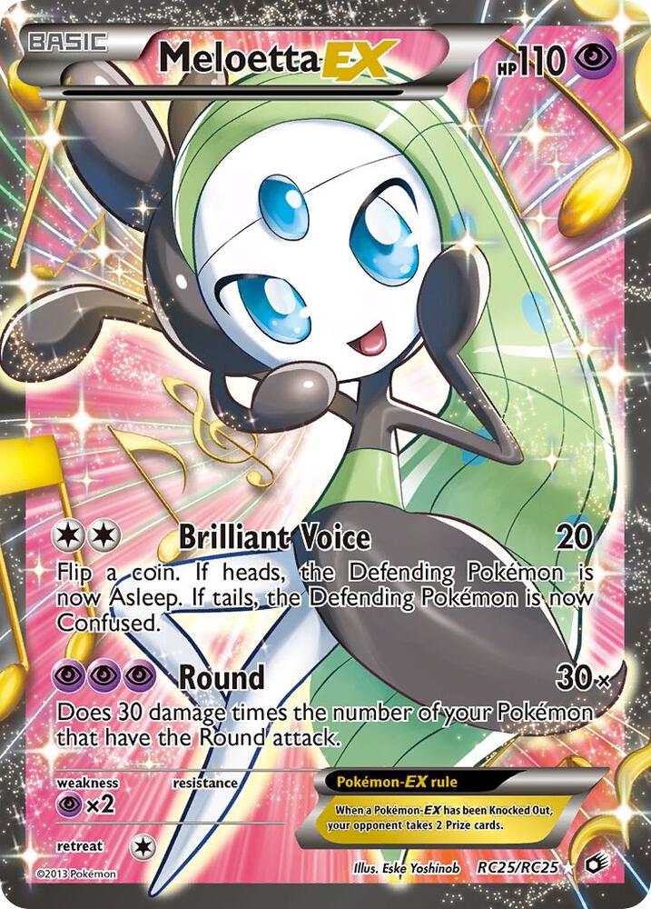 Pokemon: Meloetta EX (Full Art) - RC25/RC25 - Legendary Treasures: Radiant Collection - VGMX