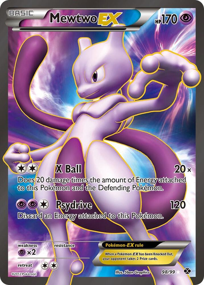 Mewtwo EX (98 Full Art) - Next Destinies (NXD)