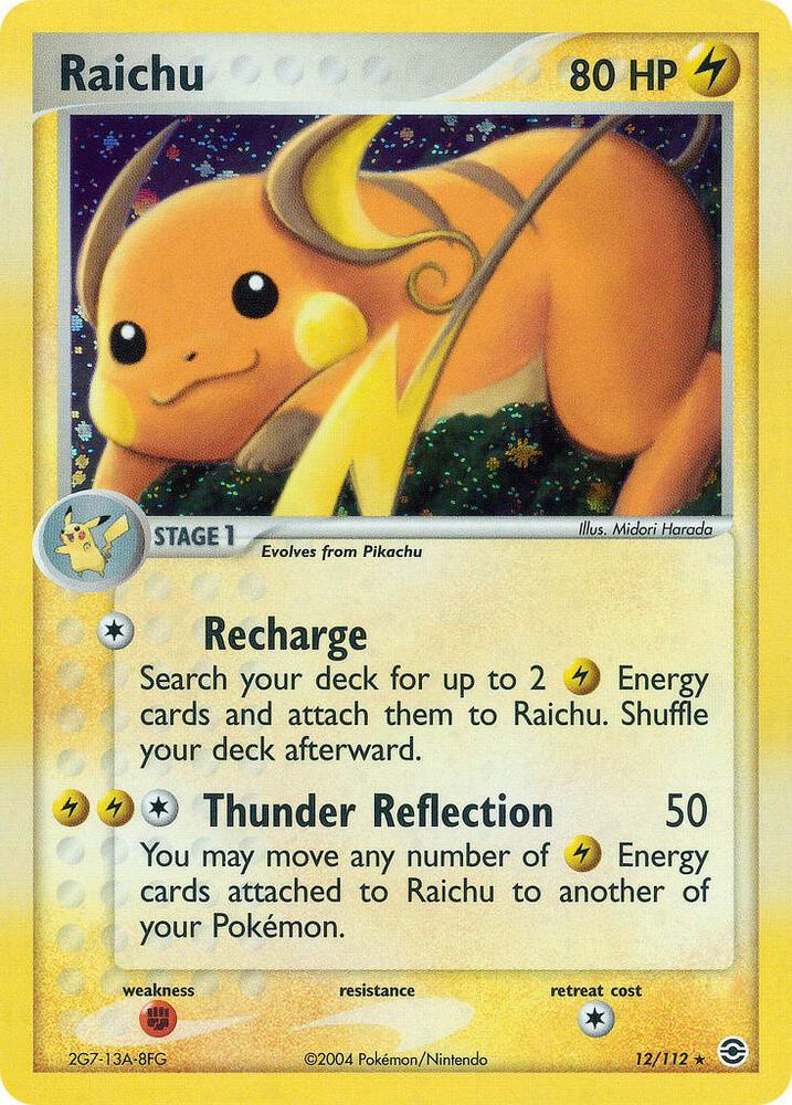 Pokémon: Raichu - 12/112 - EX FireRed & LeafGreen - VGMX