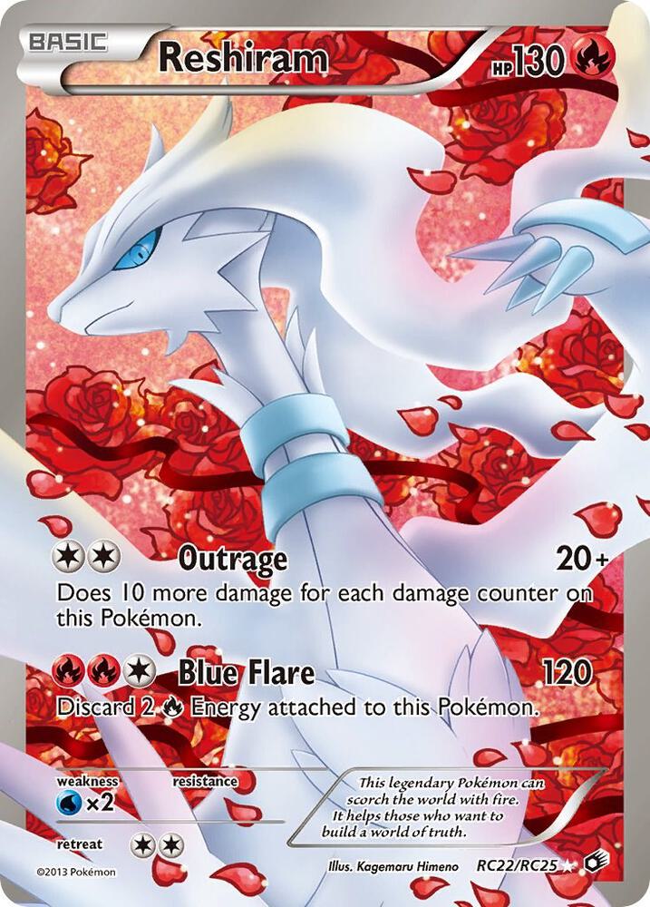 Pokemon: Reshiram RC22/RC25 - Legendary Treasures: Radiant Collection - VGMX