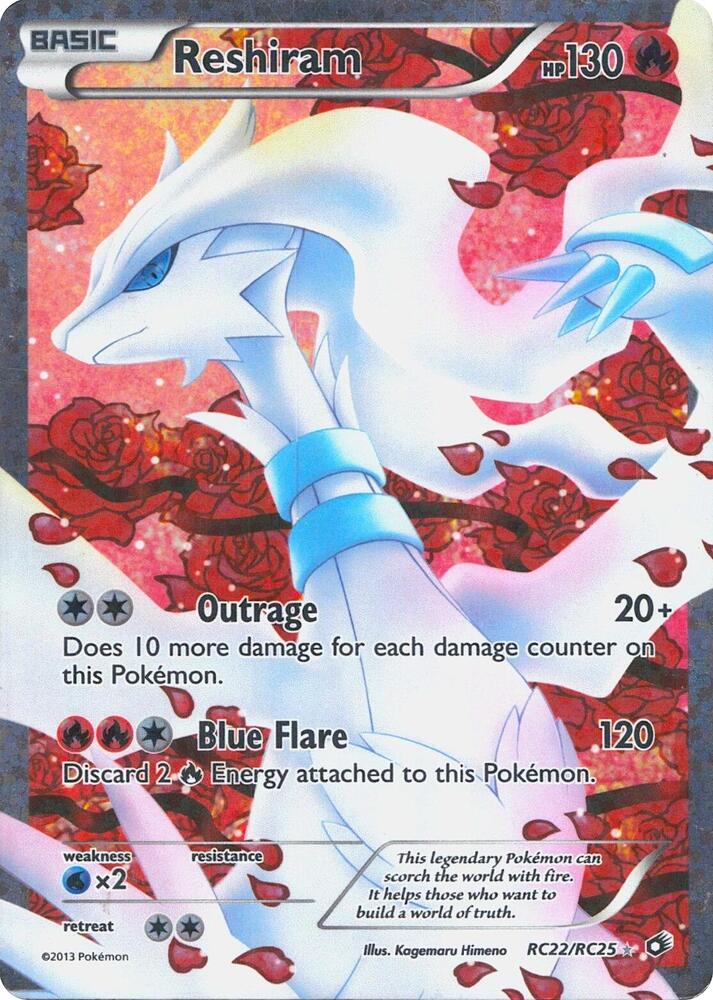 Pokémon: Reshiram (Full Art) - RC22/RC25 - Legendary Treasures: Radiant Collection