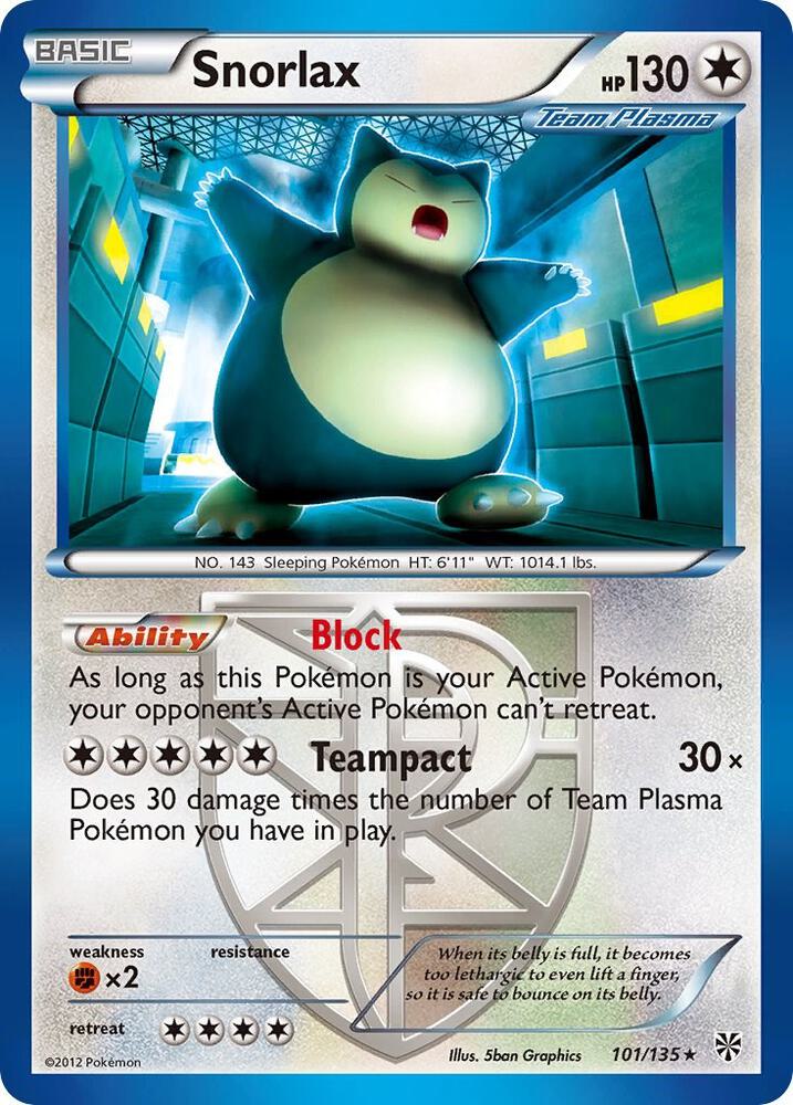 Snorlax (Team Plasma) - 101/135 - Plasma Storm