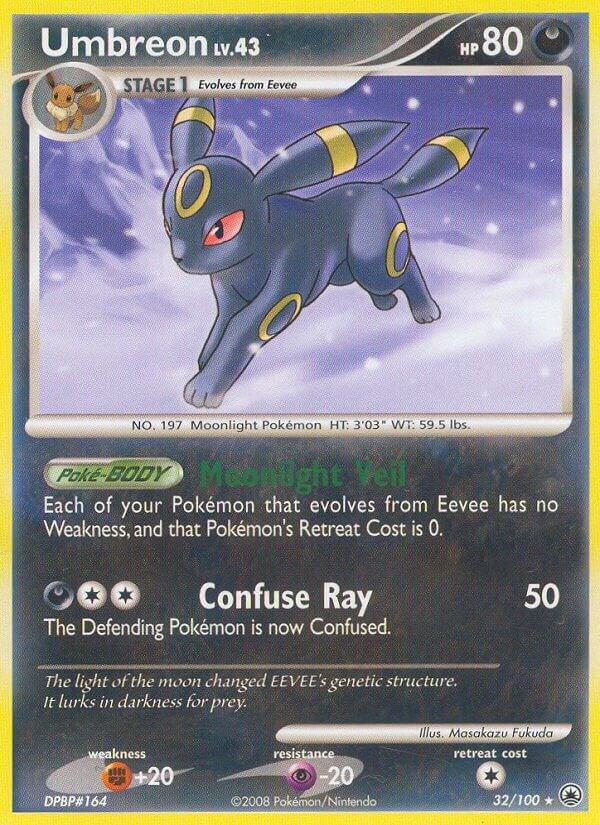 Pokemon: Umbreon (Rev. Foil) - 32/100 - Majestic Dawn - VGMX