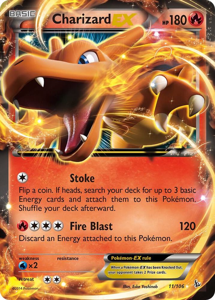 Pokemon: Charizard EX (11) - XY - Flashfire - VGMX
