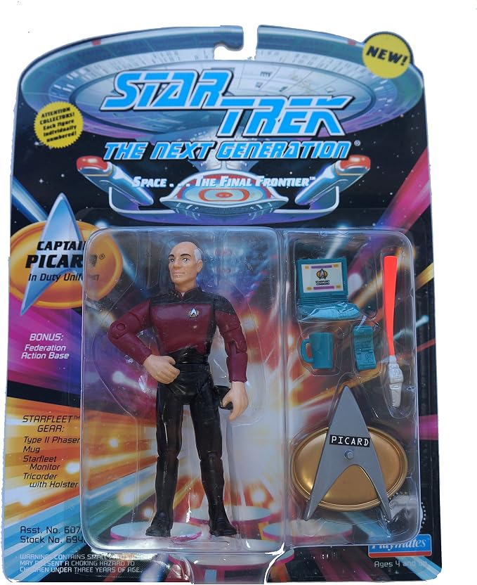 Star Trek: The Next Generation| Captain Picard in Duty Uniform Action Figure - VGMX