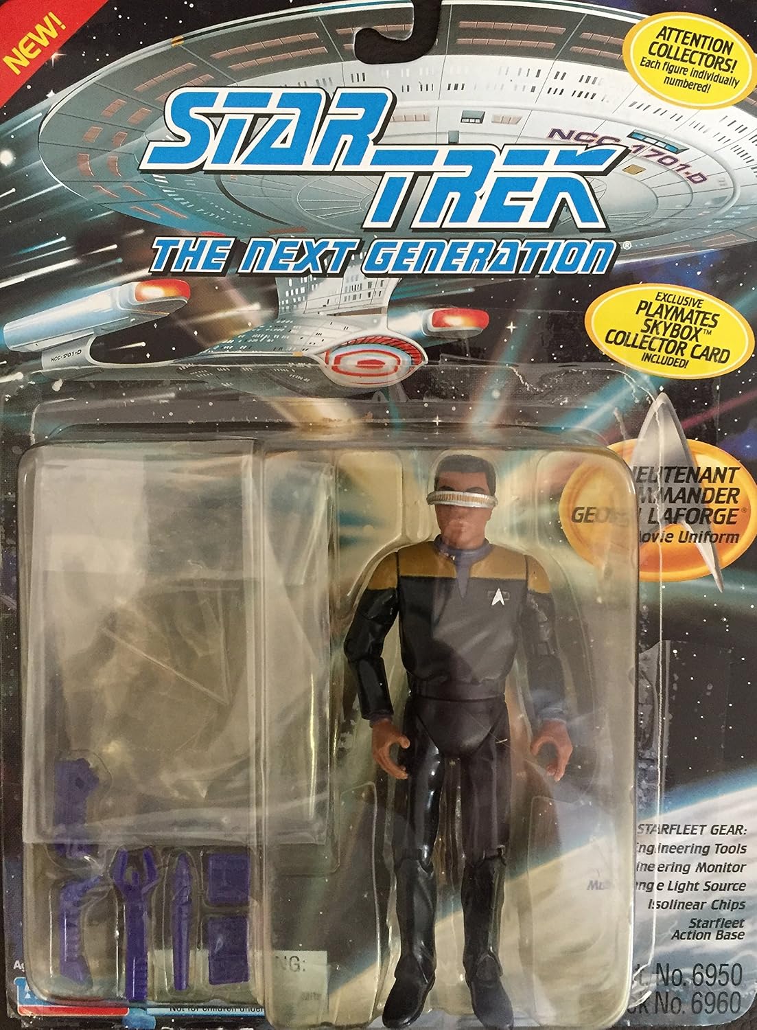 Star Trek: The Next Generation| Lieutentant Commander Geordi Laforge Action Figure - VGMX